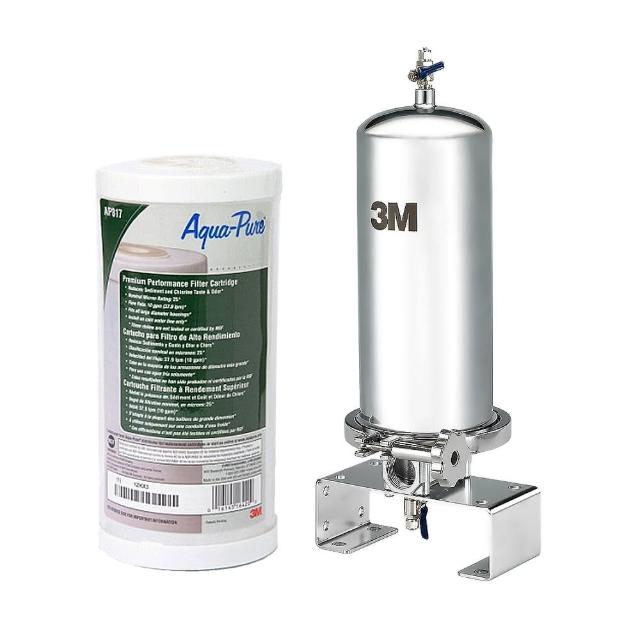 【3M】SS801 全屋/全戶式不鏽鋼淨水系統(加碼再附一支活性碳替換濾心+原廠到府安裝)