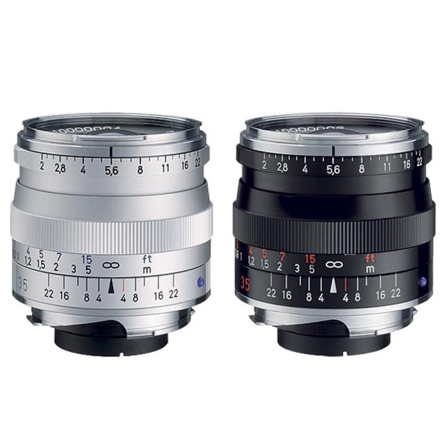 ZEISS 蔡司 Biogon T* 2/35 ZM 是一款經典 35mm f/2 廣角定焦鏡頭，視角廣闊（對角線 63°），採用 9/6 鏡片組設計，提供 f/2-f/22 恆定光圈，濾鏡尺寸 M43 x 0.75，直徑 x 鏡長約 56mm，重量僅 240g。完美適用 Leica M 系列相機，黑色或銀色選擇，24 個月保固。公司貨正品，廣角定焦鏡頭首選，捕捉細膩影像。產品規格更新恕不另行通知，詳細請參考官網。