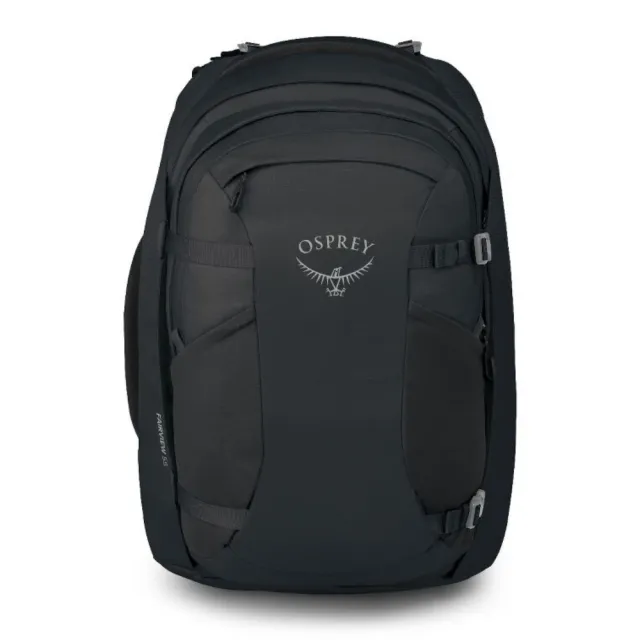 【Osprey】雙11 ☆2026新改款☆ Fairview 55 多功能旅行背包 女 黑 Black (背包旅行 子母包 登機