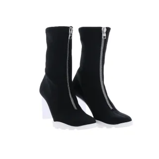 【ALEXANDER MCQUEEN】MCQ 拼色拉鍊造型短靴