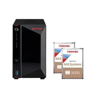 【ASUSTOR 華芸】搭東芝NAS 4TB x2★AS5402T 2Bay NAS 網路儲存伺服器
