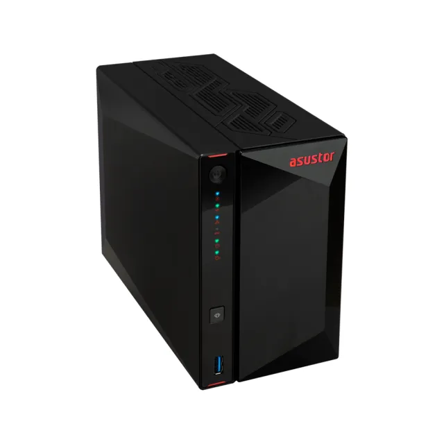 【ASUSTOR 華芸】AS5402T 2Bay NAS 網路儲存伺服器 + TOSHIBA N300 4TB NAS內接硬碟二入組