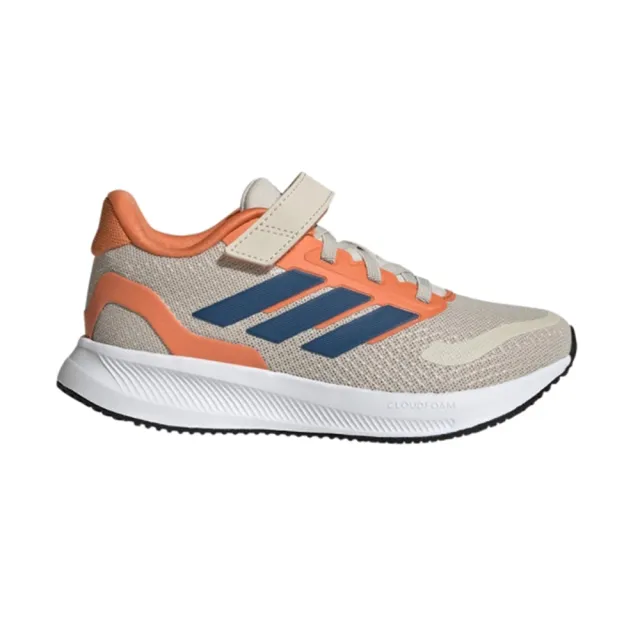【adidas 愛迪達】運動鞋 童鞋 中童 大童 魔鬼氈 RUNFALCON 5 EL C 橘 JP9397