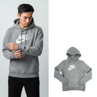 【NIKE 耐吉】Nike 帽T 灰色 刷毛 耐吉 長袖 連帽 帽T(帽T9590EU2)
