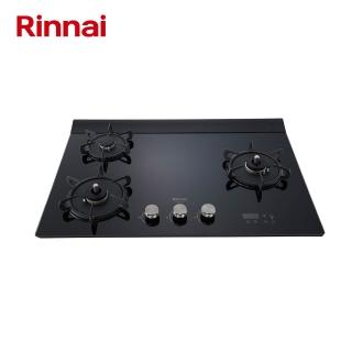 【林內】右單口三口緻溫定溫定時黑玻璃檯面爐 RB-A3760G(BR) 含基本安裝