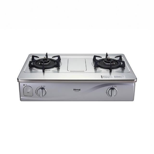 【林內】二口感溫不鏽鋼台爐 RTS-Q230S 含基本安裝