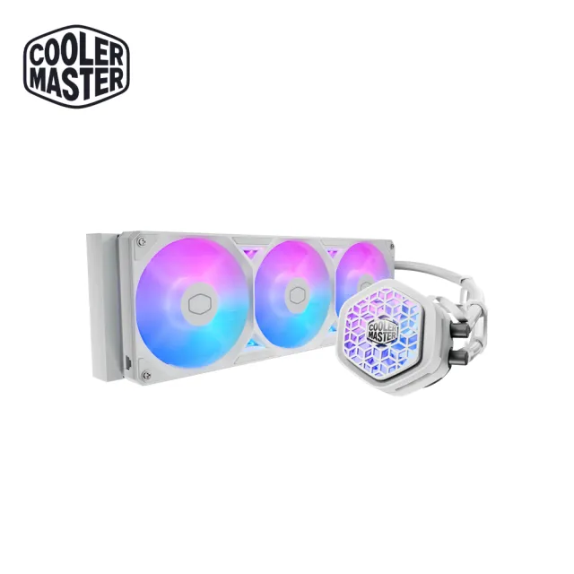 【Cooler Master 酷碼】ML 360 Atmos II VRM Fan ARGB 白色版 水冷散熱器