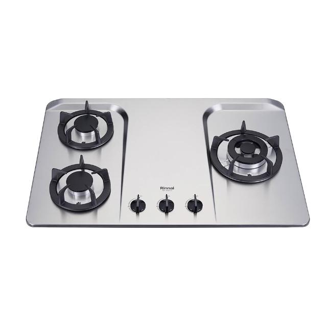 【林內】三口右單口防漏不鏽鋼檯面爐 RB-H301S(R) 含基本安裝