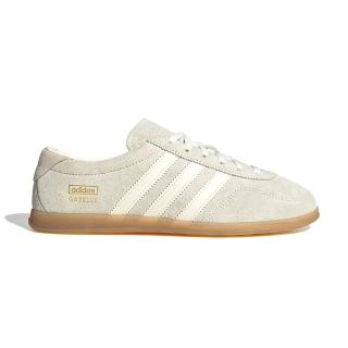 【adidas 愛迪達】GAZELLE LO PRO W 女鞋 淺奶茶色 薄底鞋 滑板 德訓鞋 復古 運動 休閒鞋 IH6933
