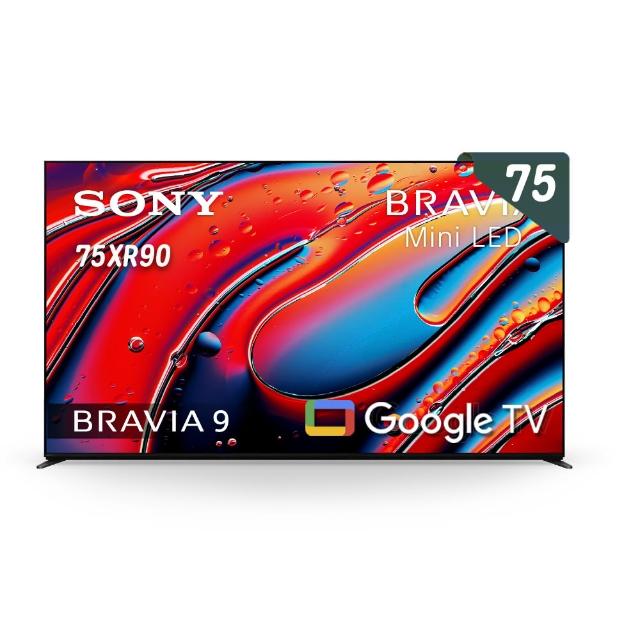 【SONY 索尼】BRAVIA 9 75型 XR Mini LED 4K HDR Google TV顯示器(Y-75XR90)