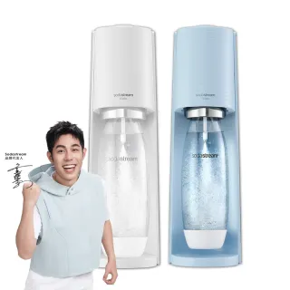 【Sodastream】TERRA 自動扣瓶氣泡水機(純淨白/迷霧藍)