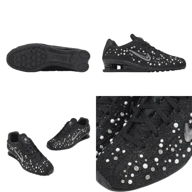 【NIKE 耐吉】休閒鞋 Wmns Shox Z 女鞋 黑 白 馬年限定 珍珠水鑽 緩衝 IQ1157-010