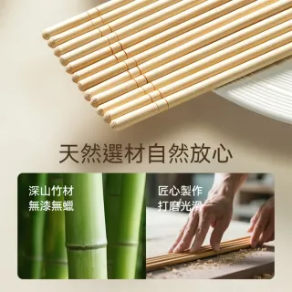 茉家 美味小雞天然毛竹免洗筷-1盒