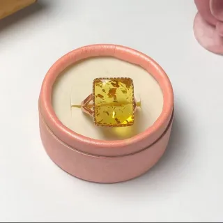 【勝弘珠寶】波羅的海花珀精品戒指