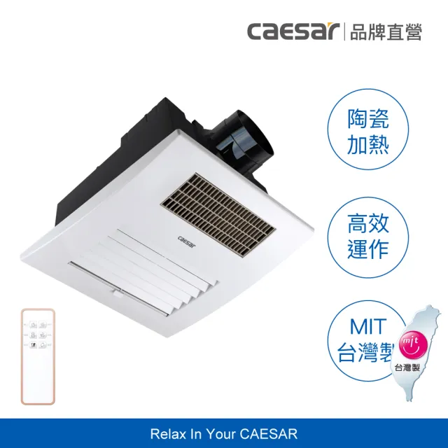 【CAESAR 凱撒衛浴】強效速暖 浴室暖風乾燥機 DF280 (含基本安裝 / 無線遙控)
