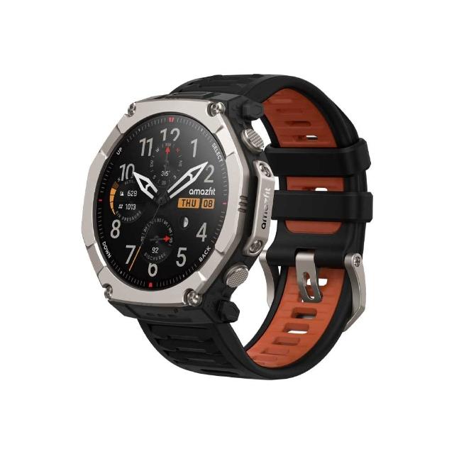 【Amazfit 華米】T-Rex Ultra 2 51mm越野智慧手錶 (五級鈦合金錶圈及底殼/最長30天電池續航力/雙色手電筒)