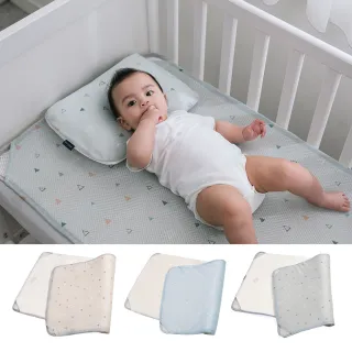 【GIO Pillow】Chicco床邊床專屬 58×110cm 二合一有機棉透氣嬰兒床墊 C號(透氣床墊 水洗床墊 幼兒園睡墊)