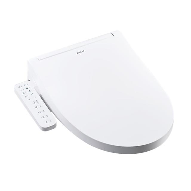 CAESAR 凱撒衛浴 GTS 纖薄側操 溫水洗淨便座 TAF502，具備殺菌功能，提供舒適的溫水清洗體驗。採用輕巧設計，適合現代衛浴空間，並附有 1 年保固。BSMI 認證碼：R31310，產地為中國。