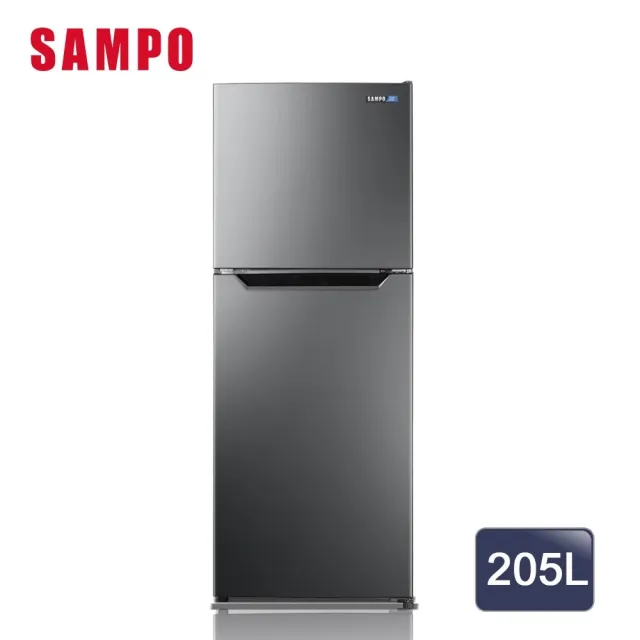【SAMPO 聲寶】家電快配★台灣製★205公升一級變頻右開雙門冰箱★momo獨家★(SR-M21D)