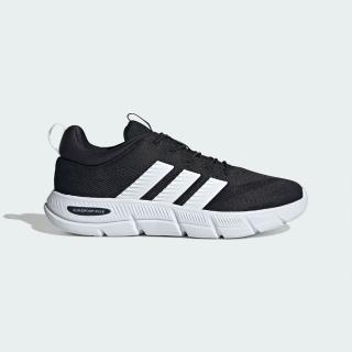 【adidas 愛迪達】Cloudfoam Flex Elastic Laces 男 運動休閒鞋 寬楦 黑(HQ2547)