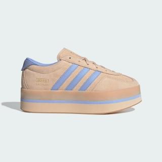 【adidas 愛迪達】Gazelle Stack W 女 運動休閒鞋 復古鞋 德訓鞋 厚底 增高 裸粉(JS3927)