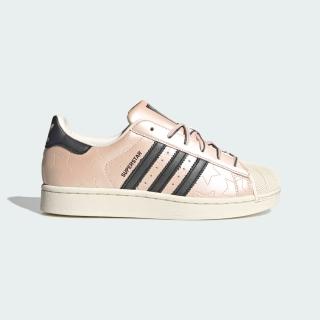 【adidas 愛迪達】Superstar II W 女 運動休閒鞋 經典 貝殼頭 粉橘 米白(JR6985)