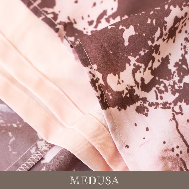 【MEDUSA 曼度莎】現貨-粉色暈染層次雪紡長裙（M-XL）｜雪紡長裙 暈染長裙 女休閒裙（701-1330C）