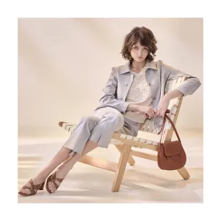 【Diffa】褲口開衩設計長褲-女