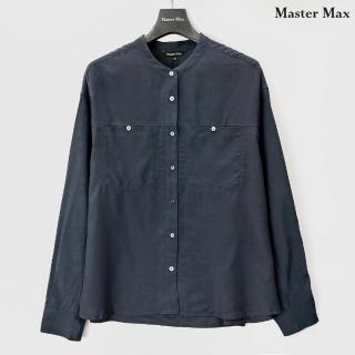【Master Max】中山領薄款寬鬆長袖襯衫(8427141)