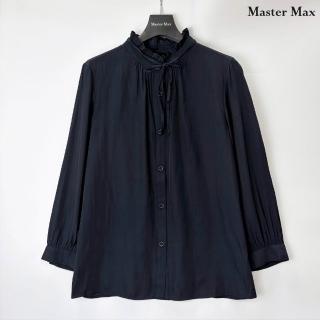 【Master Max】超舒服軟質花邊領口長袖襯衫(8427138)