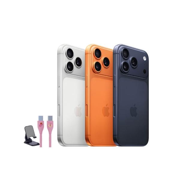 【Apple】iPhone 17 Pro Max(512G/6.9吋)(支架+迪士尼充電線組)