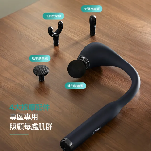 【Philips 飛利浦】臂式筋膜槍 不求人按摩槍  PPM7331