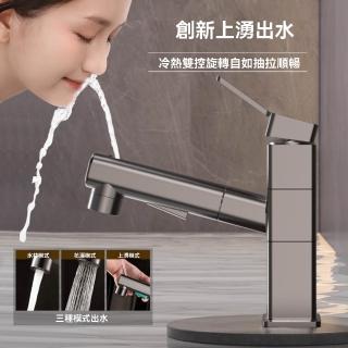 YouPin 洗臉盆水龍頭 衛生間冷熱抽拉式龍頭 洗漱臺洗手池面盆冷熱可調（水龍頭）