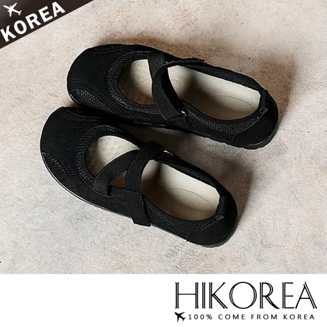 【HIKOREA】韓國空運。透氣滿分套腳輕量回彈2CM娃娃鞋/版型偏小(71-3640/三色/現貨+預購)