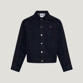 【adidas 愛迪達】外套 女 丹寧外套 三葉草 亞規 VDAY DNM JKT 黑 KT6338