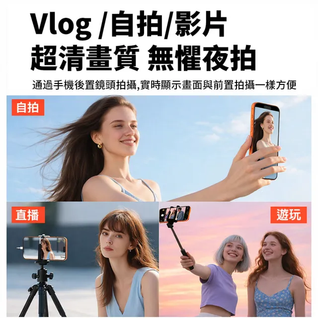 【DA】手機後置Mini磁吸自拍顯示器(同屏器 自拍神器 後鏡頭顯示器 iPhone 安卓 直播神器)