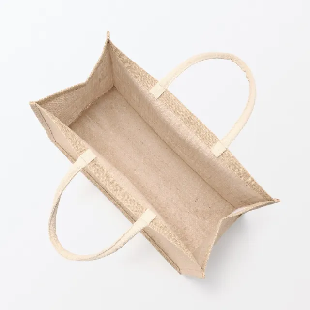 【MUJI 無印良品】黃麻購物袋A3 原色