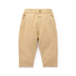 【Purebaby】澳洲有機棉 男童裝長褲(有機棉 亞麻  休閒長褲 四季)