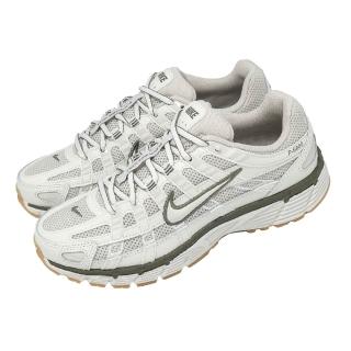 【NIKE 耐吉】休閒鞋 Wmns P-6000 女鞋 米白 綠 復古 緩震 BV1021-016