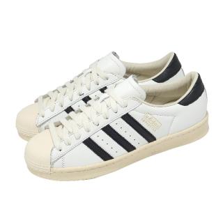 【adidas 愛迪達】休閒鞋 Superstar Vintage 男鞋 女鞋 白 黑 復古 皮革 貝殼鞋 JQ3254