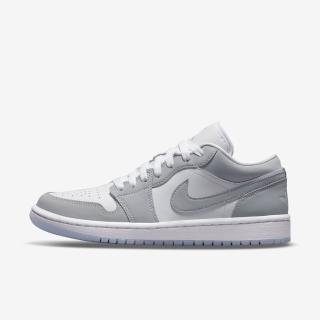 【NIKE 耐吉】Wmns Air Jordan 1 Low 女鞋 小DIOR 低筒 AJ1 白 灰(DC0774-105)
