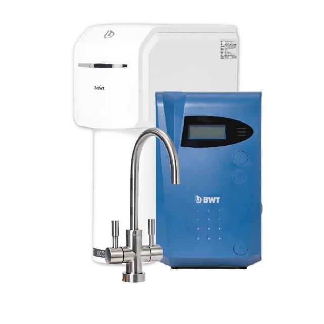 【BWT德國倍世】直流式鎂離子生飲水淨水器+智慧型櫥下加熱器(SLIM RO DF P+DWH30A)