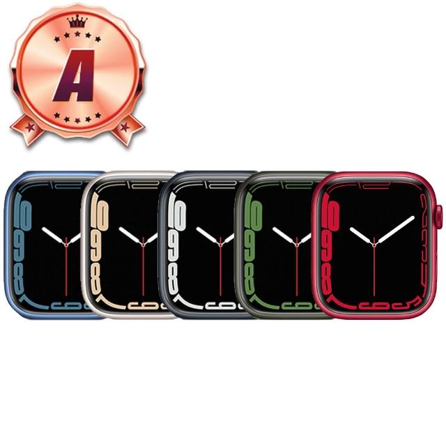 【Apple】A級福利品 Watch Series 7 LTE 45mm 鋁金屬 智慧型手錶(贈市值1480配件禮)