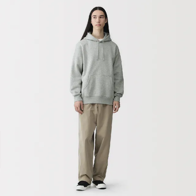 【MUJI 無印良品】男裏毛連帽上衣(灰色/黑色/粉米/米色/深藍)