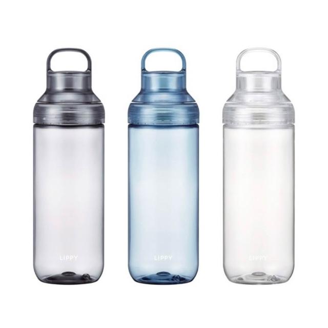 【LIPPY】日本製手提式Tritan透明水壺-1000ML (安全耐用 可拆洗 輕便水壺)