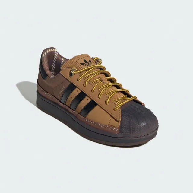 【adidas 愛迪達】Superstar II 男 運動休閒鞋 貝殼鞋 舒適 穿搭 棕黑(JR6990)