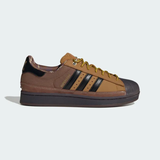 【adidas 愛迪達】Superstar II 男 運動休閒鞋 貝殼鞋 舒適 穿搭 棕黑(JR6990)