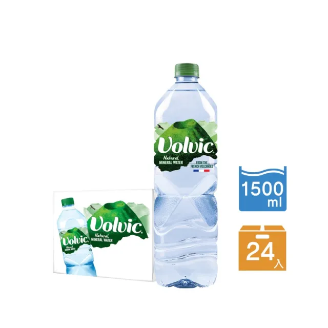 【Volvic 富維克】礦泉水1500mlx2箱 共24入(官方直營賣場)