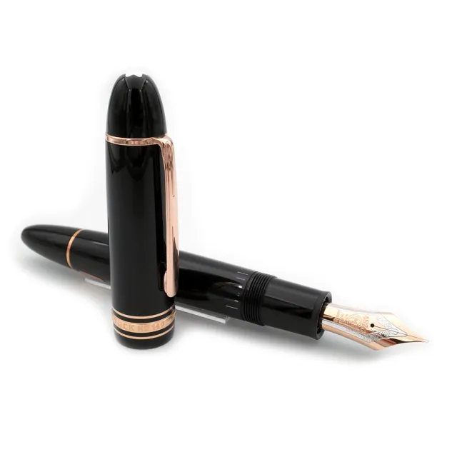 【MONTBLANC 萬寶龍】大師傑作（大班）系列鍍玫瑰金 鋼筆(149 大班 18K金)