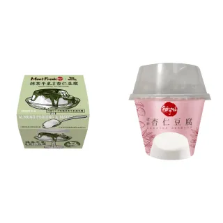 【鮮芋仙】杏仁豆腐系列組(抹茶牛乳杏仁豆腐225g/顆+濃醇杏仁豆腐230g/顆；各6顆 共12顆)